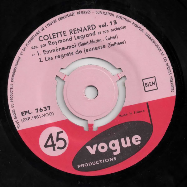 ladda ner album Colette Renard Accompagnée Par Raymond Legrand Et Son Orchestre - Mon Homme Est Un Guignol Vol 13