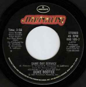 Duke Bootee - Same Day Service album cover