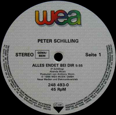 descargar álbum Peter Schilling - Alles Endet Bei Dir