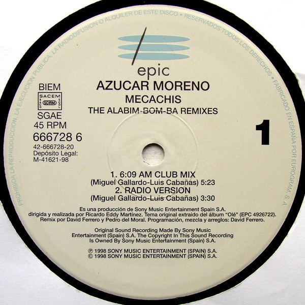 last ned album Azucar Moreno - Mecachis The Alabim Bom Ba Remixes