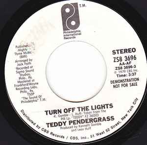Teddy Pendergrass - Turn Off The Lights album cover