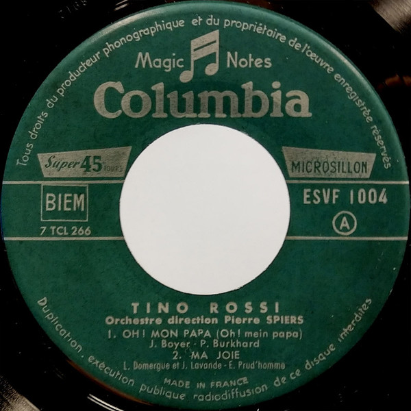 baixar álbum Tino Rossi - Oh Mon Papa