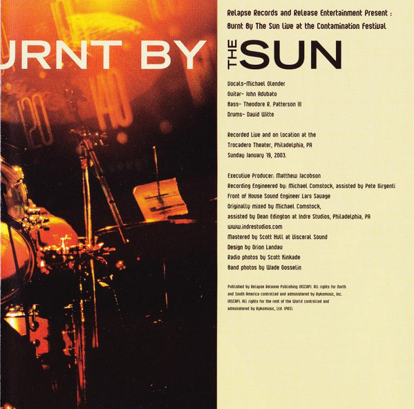 baixar álbum Burnt By The Sun - Live From The Relapse Contamination Festival