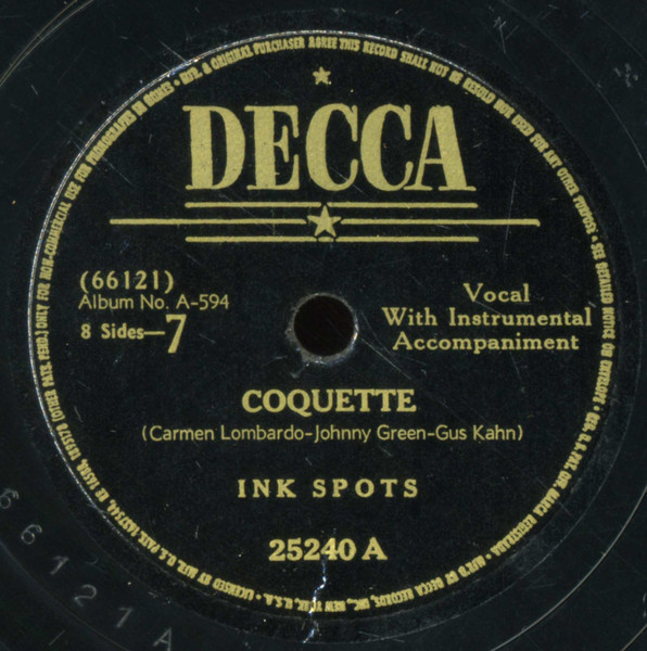 The Ink Spots – The Ink Spots-Volume 2 (1949, Vinyl) - Discogs