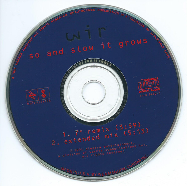 Wir – So And Slow It Grows (1991, Vinyl) - Discogs