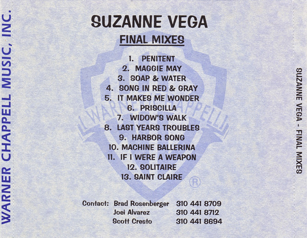 descargar álbum Suzanne Vega - Final Mixes