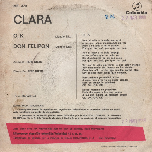 baixar álbum Clara - OK