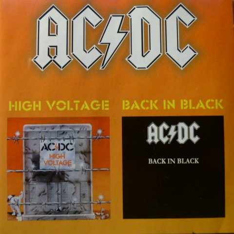 AC/DC – High Voltage / Back In Black (1998, CD) - Discogs