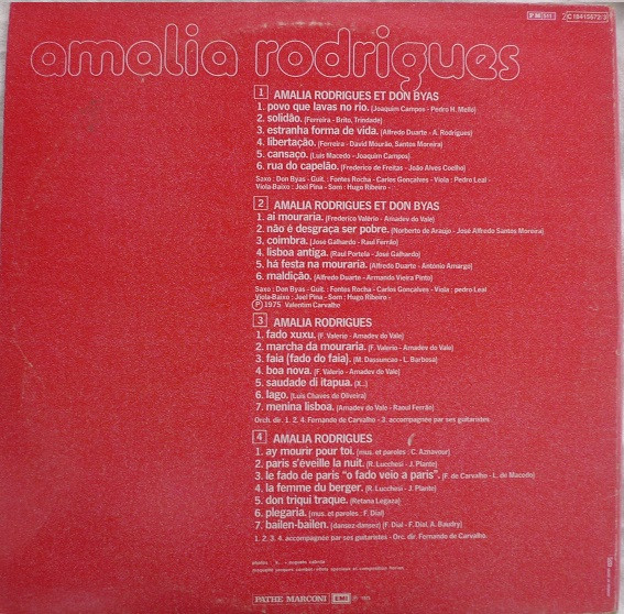 last ned album Amália Rodrigues, Don Byas - Povo Que Lavas No Rio Ai Mouraria Coimbra Fado Xuxu Don Triqui Traque
