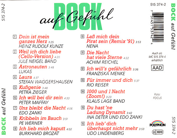 baixar álbum Various - Bock Auf Gefühl