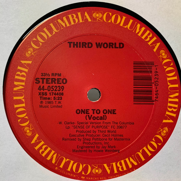 Third World – One To One (1985, Vinyl) - Discogs