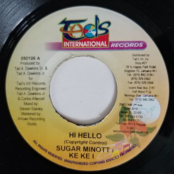 Sugar Minott & Ke Ke I – Hi Hello (Vinyl) - Discogs