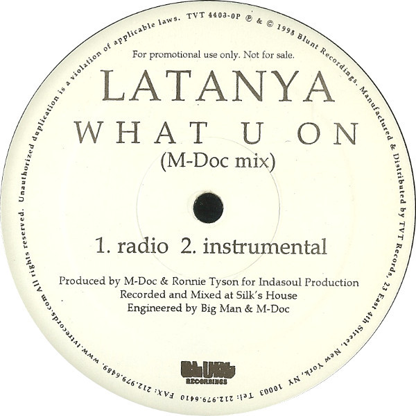 LaTanya Feat. Twista – What U On (1998, Vinyl) - Discogs