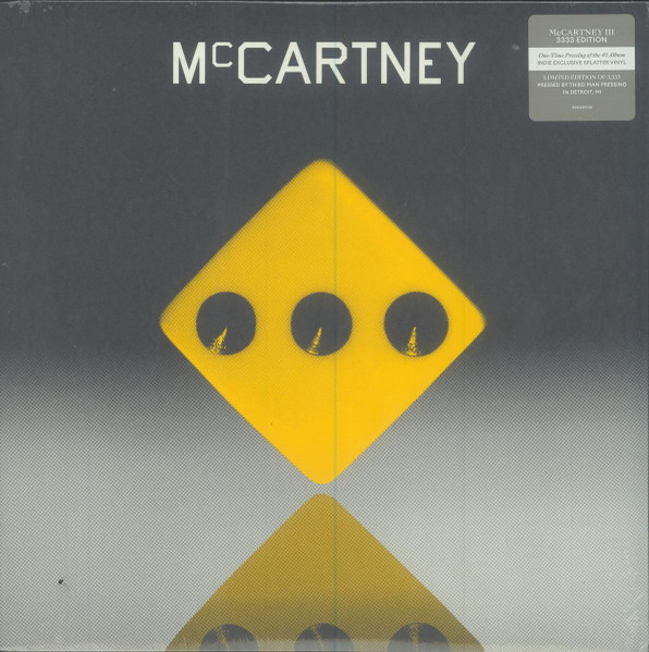 McCartney III (2021, Yellow/Black Splatter, Vinyl) - Discogs