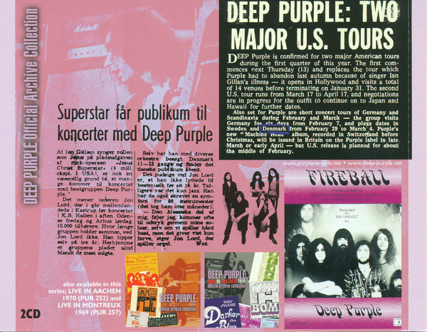 télécharger l'album Deep Purple - Live In Denmark 1972
