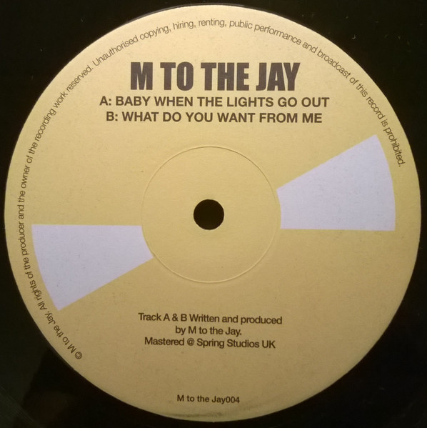 M To The Jay – Baby When The Lights Go Out (2008, Vinyl) -