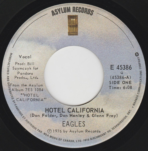 Eagles – Hotel California (1976, Quality Records Pressing, Vinyl 