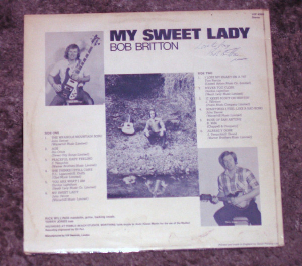 descargar álbum Bob Britton - My Sweet Lady