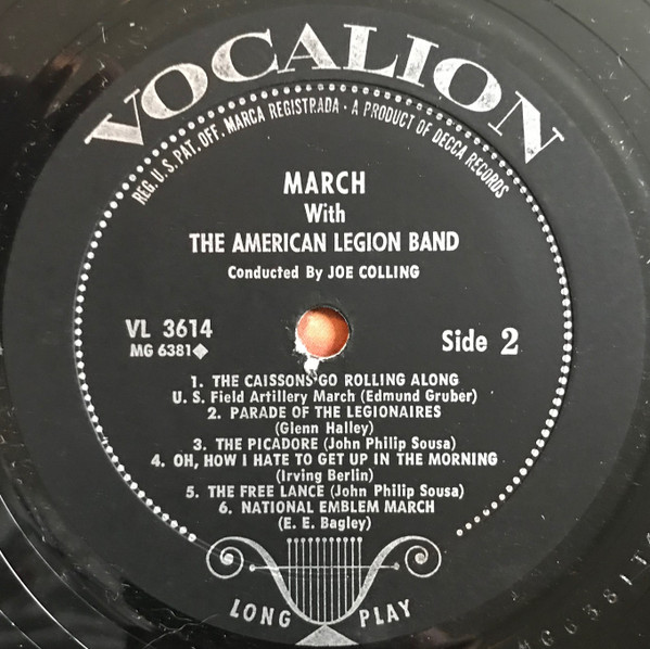 descargar álbum American Legion Band Conducted By Joe Colling - March With The American Legion Band