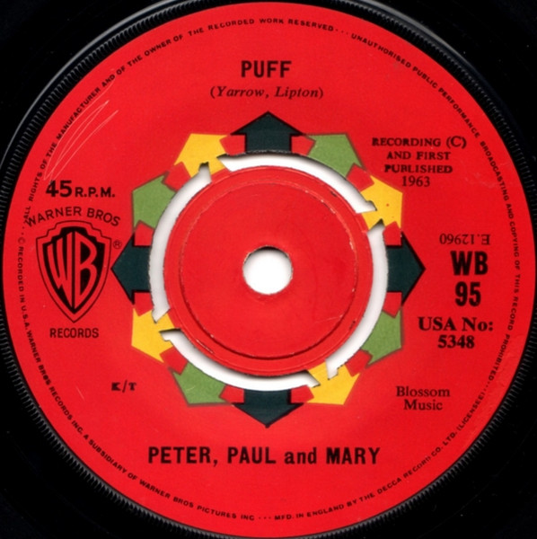 Peter, Paul & Mary – Puff The Magic Dragon (1963, Vinyl) - Discogs