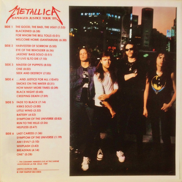 Metallica - Damaged Justice '88 - '89 | Releases | Discogs