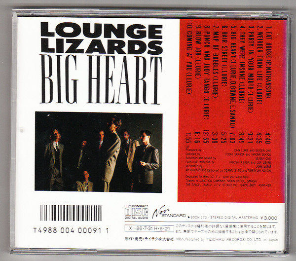 ladda ner album The Lounge Lizards - Big Heart Live In Tokyo