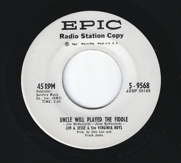 last ned album Jim & Jesse And The Virginia Boys - The Voice Of My Darling Uncle Will Played The Fiddle