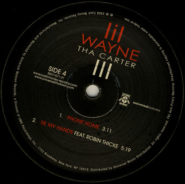Lil Wayne – Tha Carter III (2018, Red & Black Galaxy, 180g, Vinyl 
