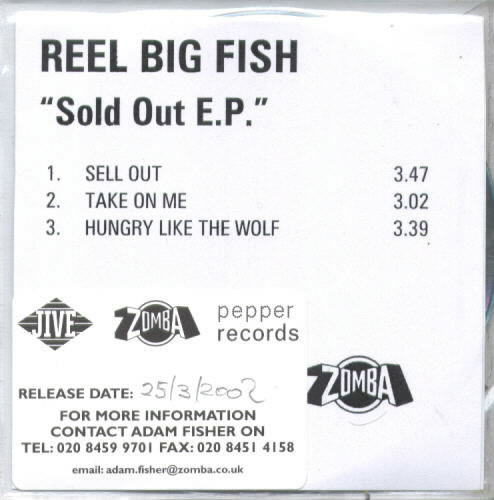 Reel Big Fish – Sold Out E.P. (2002, CDr) - Discogs