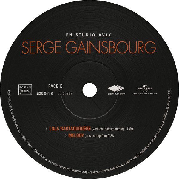 ladda ner album Serge Gainsbourg - En Studio avec Serge Gainsbourg