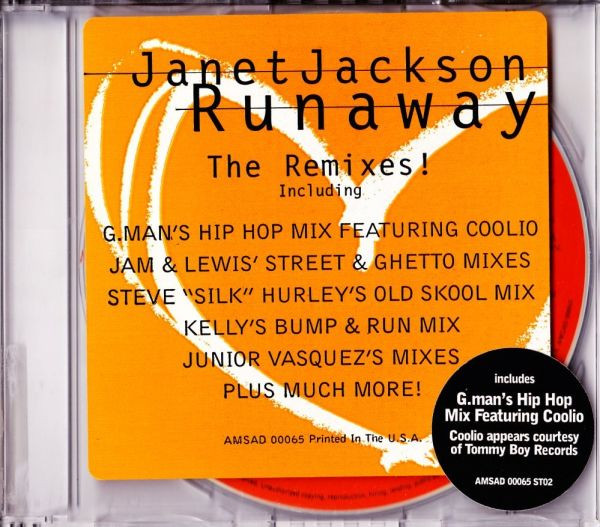 Janet Jackson Runaway The Remixes 1995 Cd Discogs