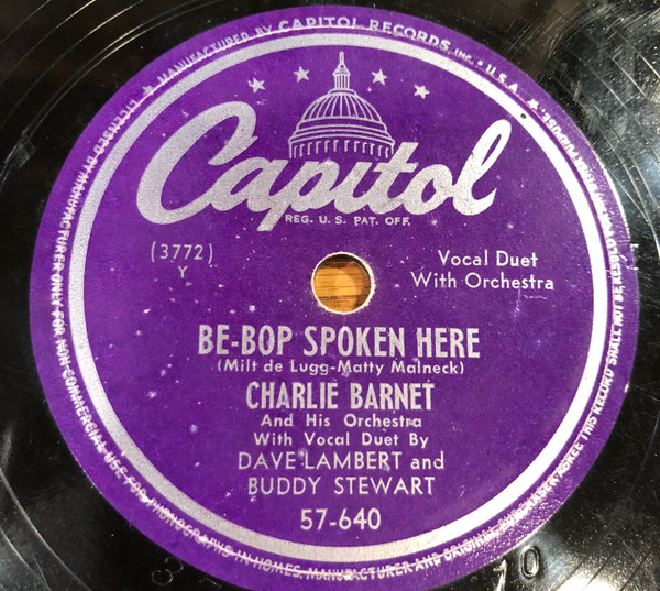 ladda ner album Charlie Barnet And His Orchestra - Be Bop Spoken Here Gloomy Sunday