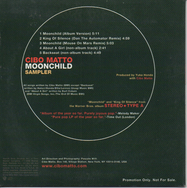 descargar álbum Cibo Matto - Moonchild