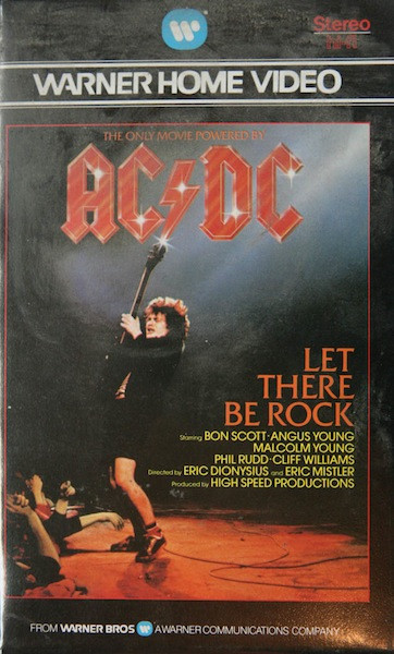 Ac Dc Let There Be Rock 1985 Vhs Discogs