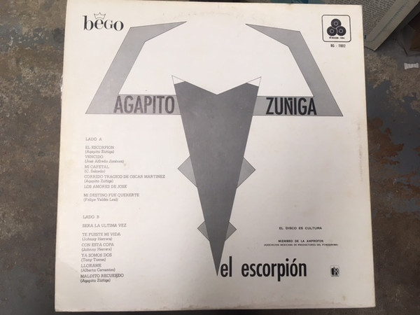 Album herunterladen Agapito Zuñiga - El Escorpion