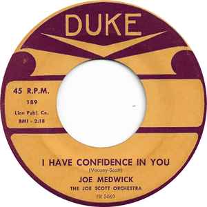 Joe Medwick - I Have Confidence In You album cover