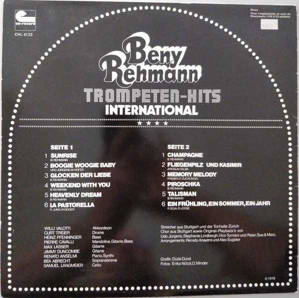 ladda ner album Beny Rehmann - Trompeten Hits International