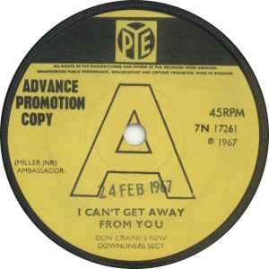Don Craine's New Downliners Sect - I Can't Get Away From You album cover