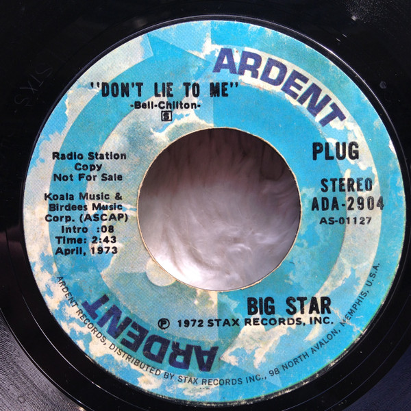 Big Star – Thirteen / Watch The Sunrise (1973, Vinyl) - Discogs