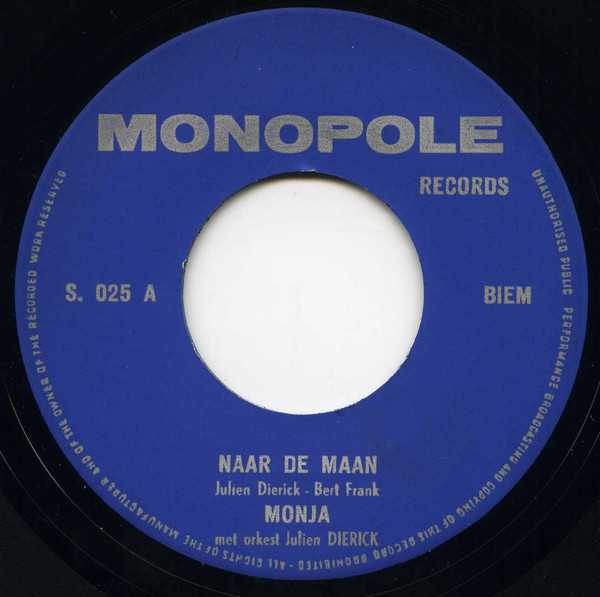 télécharger l'album Monja met orkest Julien Dierick - Naar De Maan Lieve Zon
