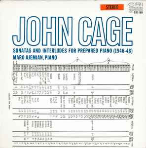 Pochette de l'album John Cage - Sonatas And Interludes For Prepared Piano (1946-48)