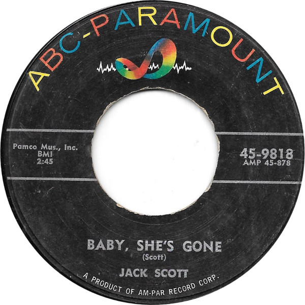 Jack Scott – Baby, She's Gone (1957, Vinyl) - Discogs