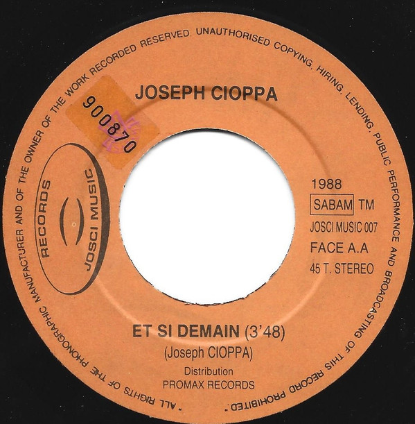 télécharger l'album Joseph Cioppa - Et Si Demain