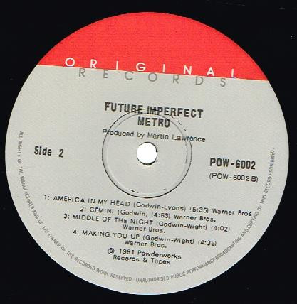 Album herunterladen Metro - Future Imperfect