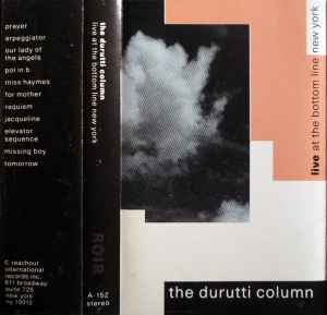 The Durutti Column - Live At The Bottom Line New York album cover