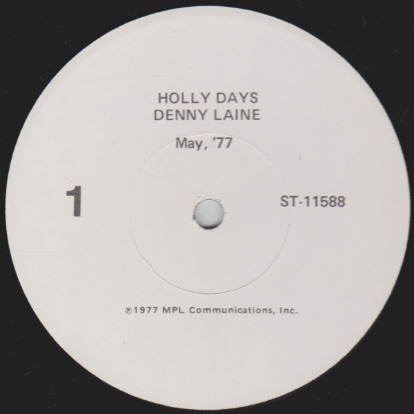 Denny Laine – Holly Days (1977, Vinyl) - Discogs