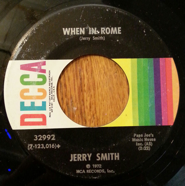 last ned album Jerry Smith - When In Rome Jerrys Piano Boogie