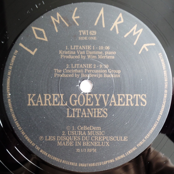 baixar álbum Karel Goeyvaerts - Litanies