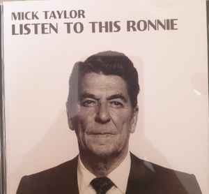 【好評限定品】Mick Taylor/ Listen To This Ronnie/ 1996 洋楽