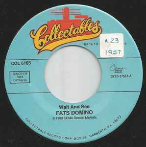 Fats Domino - Wait And See / Valley Of Tears album cover